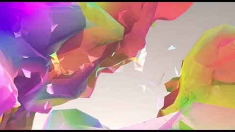 Vibrant Abstract Colorful Shapes in Motion