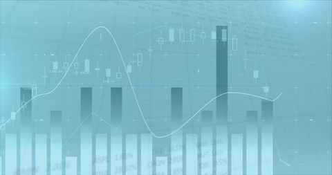 Data Processing with Financial Graphs and Analytics - Download Free Stock Images Pikwizard.com