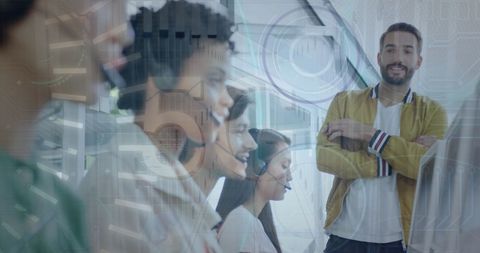 Diverse Team Engaging in Data Processing and Customer Support - Download Free Stock Images Pikwizard.com