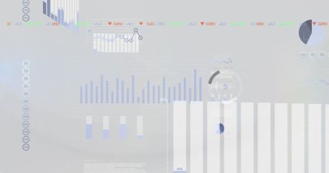 digital data visualization on abstract white background - Download Free Stock Images Pikwizard.com