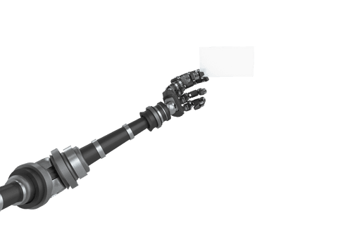 Transparent Robotic Arm Holding Blank Business Card Illustration - Download Free Stock Videos Pikwizard.com