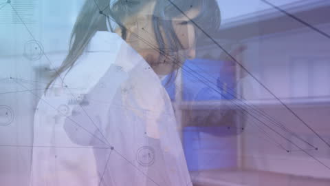 Conceptual Healthcare Technology and Data Connections Visualization