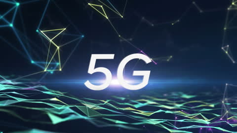 Futuristic 5G Network Abstract Technology Concept