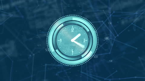 Digital Clock Overlapping with Global Data Network