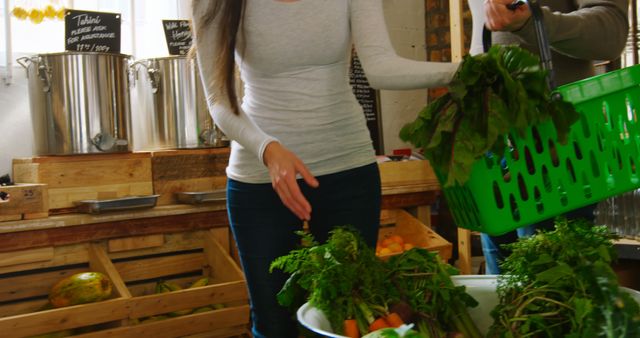 Young Couple Buying Fresh Vegetables at Local Supermarket - Download Free Stock Images Pikwizard.com