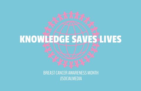 Breast Cancer Awareness Graphic Celebrating Education and Solidarity - Download Free Stock Templates Pikwizard.com
