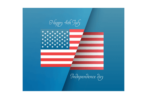 usa flag with independence day wishes on transparent background - Download Free Stock Videos Pikwizard.com