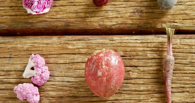 Organic Mixed Vegetables and Fruits on Wooden Table - Download Free Stock Images Pikwizard.com