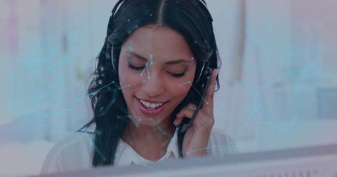 Tech-Savvy Customer Service Agent Assisting with Data Solutions