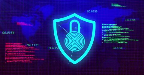 digital shield illustration for cybersecurity and data protection - Download Free Stock Images Pikwizard.com