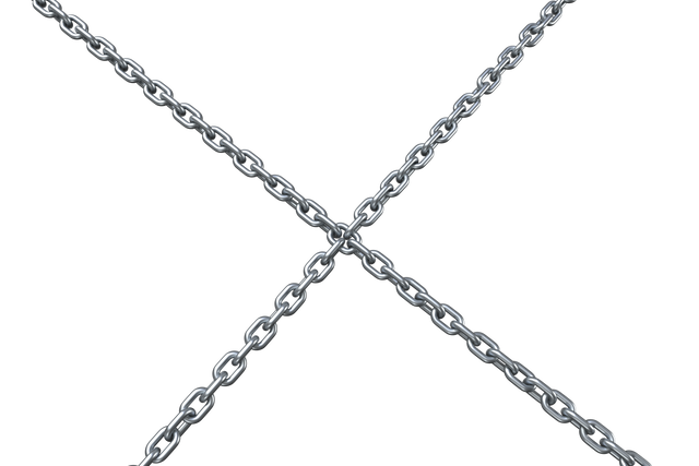 Crossed Silver Chains on Transparent Background - Download Free Stock Videos Pikwizard.com