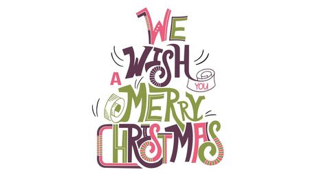 Bright Christmas Greetings with Festive Typography - Download Free Stock Images Pikwizard.com