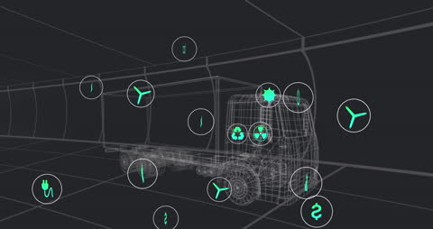 Futuristic Transportation Network with Digital Interface