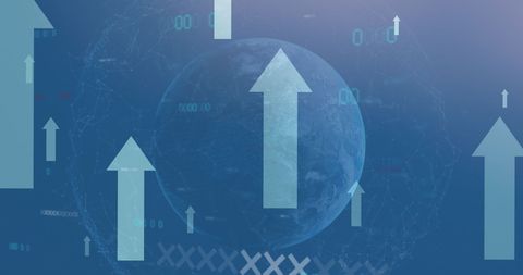 Global Financial Growth Rising Across Digital Platforms - Download Free Stock Images Pikwizard.com