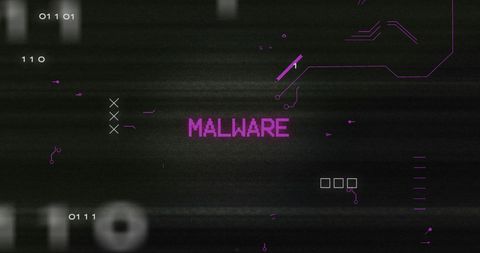 Malware Alert on Digital Interface with Glitch Effects - Download Free Stock Images Pikwizard.com