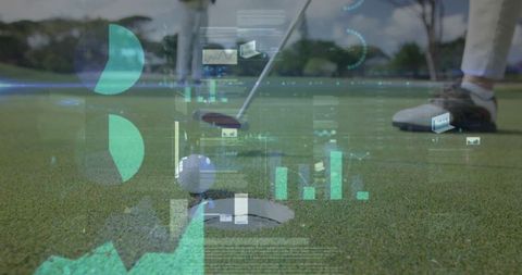 Precise golf putt strategy with analytics on course