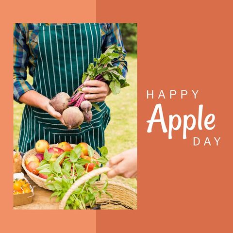 celebrating apple day with freshly harvested produce - Download Free Stock Templates Pikwizard.com