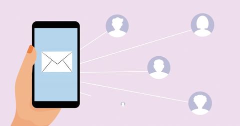 Smartphone Messaging and Social Connections Concept - Download Free Stock Images Pikwizard.com