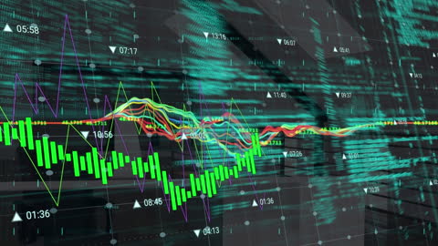 Digital Data Analytics Over the Modern Office Background