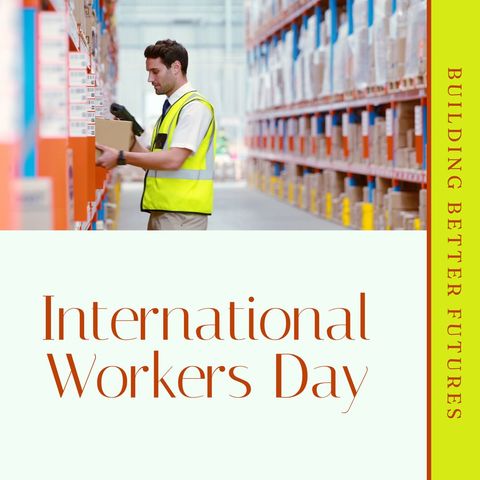 International Workers Day Celebrated in Warehouse Environment - Download Free Stock Templates Pikwizard.com