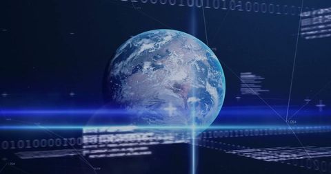 Digital Interface in Global Business Concept with Virtual Earth - Download Free Stock Images Pikwizard.com