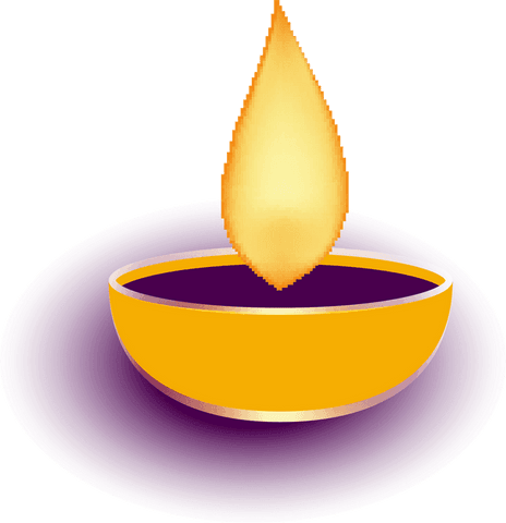 elegant transparent diya lamp glowing with flame - Download Free Stock Videos Pikwizard.com