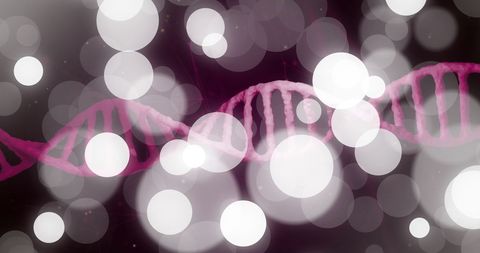 Digital Representation of DNA with Vibrant White Spots