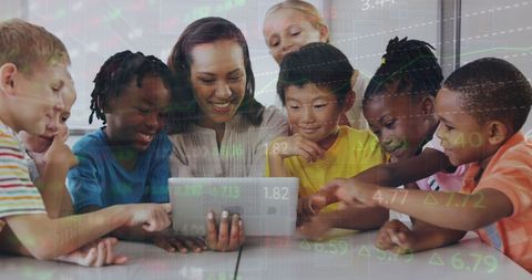 engaging classroom with diverse students discovering technology - Download Free Stock Images Pikwizard.com