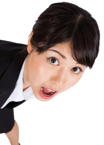 surprised asian businesswoman looking at virtual content with open mouth - Download Free Stock Videos Pikwizard.com