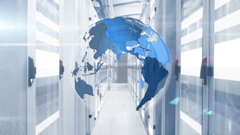 Global Data Network in Secure Server Room Environment
