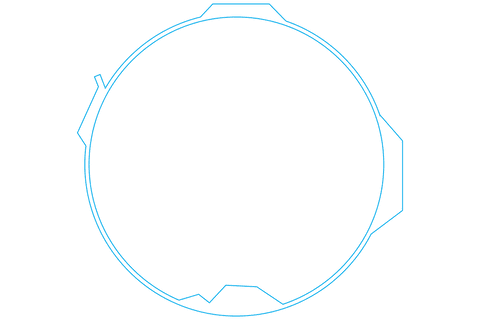 Thin Blue Digital Circle on Transparent Background - Download Free Stock Videos Pikwizard.com