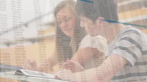 Students in Classroom Collaborating on Data and Notes