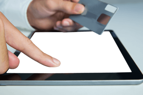 hands using tablet device with credit card on transparent background - Download Free Stock Videos Pikwizard.com