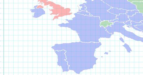 Map of Europe with Focus on UK and Spain Regions - Download Free Stock Images Pikwizard.com