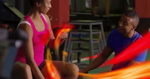 Athletic Training with Energetic Motions in Gym