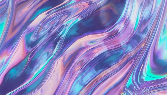 Colorful iridescent fluid marble abstract pattern