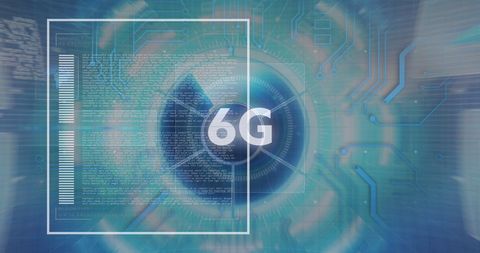 Futuristic 6G Network Concept with Digital Interface - Download Free Stock Images Pikwizard.com