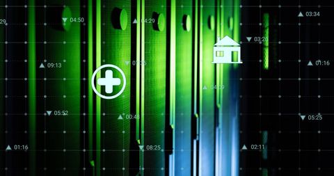 digital networking with healthcare and home data solutions - Download Free Stock Images Pikwizard.com