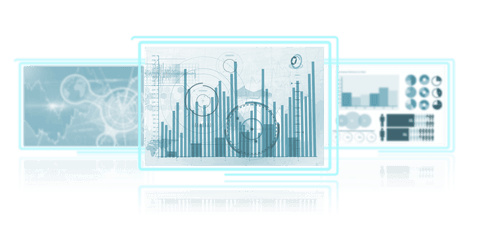 Abstract Digital Interfaces on Transparent Background with Data Graphics - Download Free Stock Videos Pikwizard.com