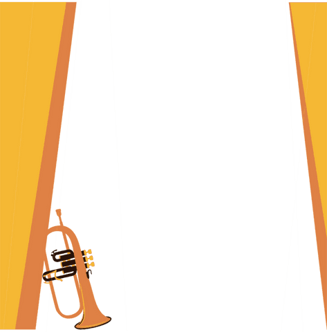 brass trumpet on stage with curtain panels transparent background - Download Free Stock Videos Pikwizard.com