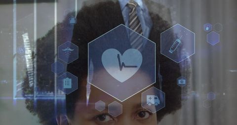 Healthcare Technology Interface in Futuristic Digital Setting - Download Free Stock Images Pikwizard.com