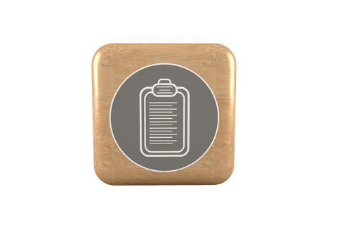 Transparent Clipboard Icon on Wooden Cube for Technology and Interface Design - Download Free Stock Videos Pikwizard.com