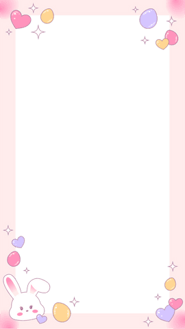 whimsical vector pastel frame featuring rabbit and eggs background - Download Free Stock Videos Pikwizard.com