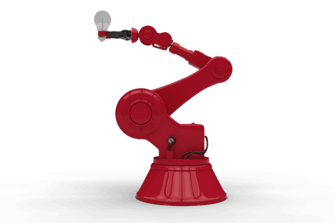 Robotic Arm Holding Light Bulb Transparent PNG Innovation