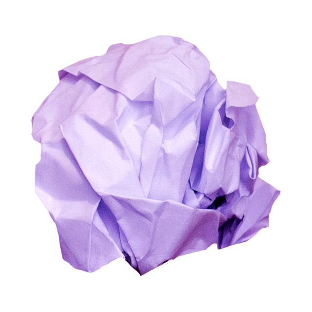 Purple Crumbled Paper Ball on Transparent Background - Download Free Stock Videos Pikwizard.com