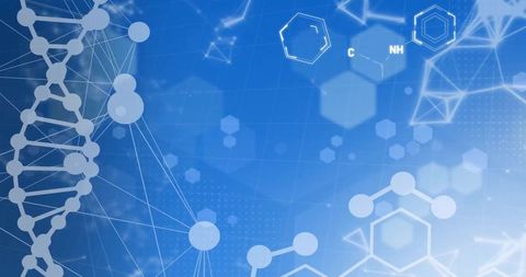 Digital Scientific Concepts with DNA Strand and Data Processing - Download Free Stock Images Pikwizard.com