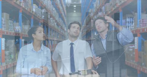 Warehouse Team Analyzing Supply Chain and Growth Trends - Download Free Stock Images Pikwizard.com