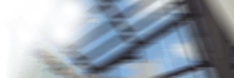 Transparent blurred office interior with skylight view