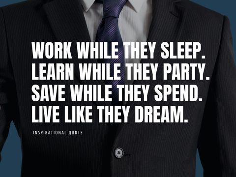 Motivational business inspiration with professional worker