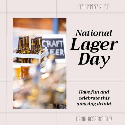 national lager day celebration with craft beer and relaxing motto - Download Free Stock Templates Pikwizard.com
